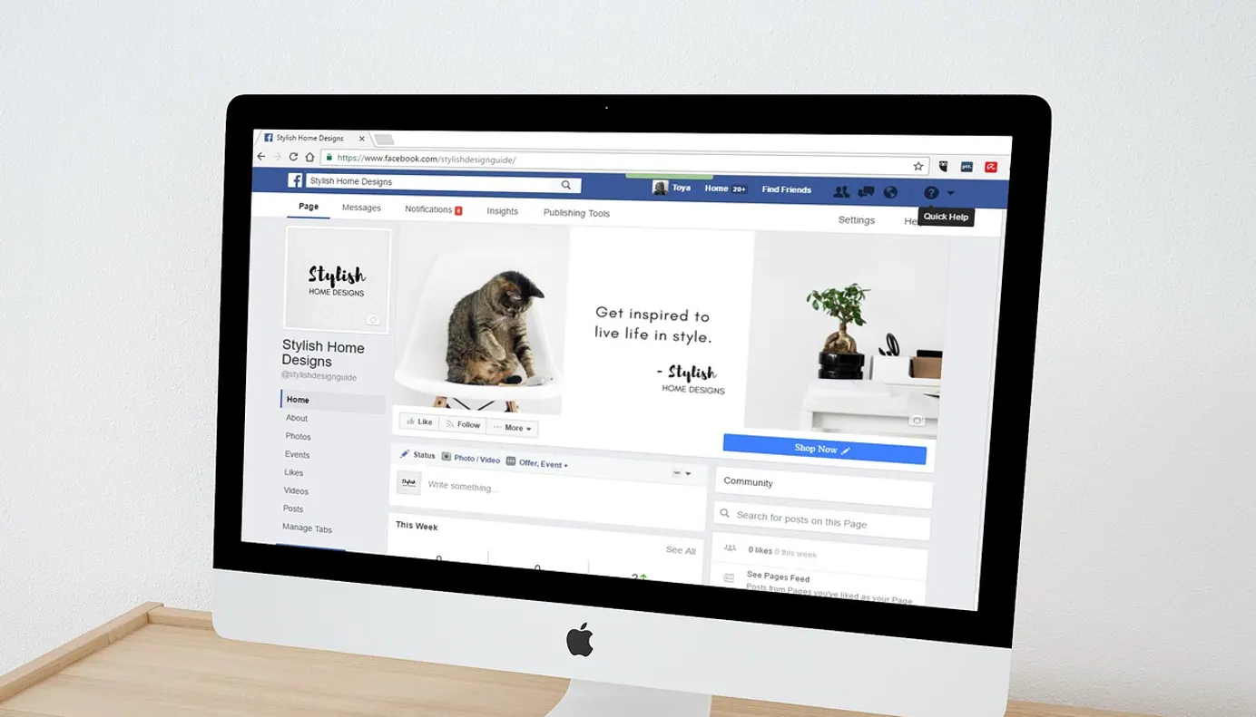 Web design, facebook and facebook page